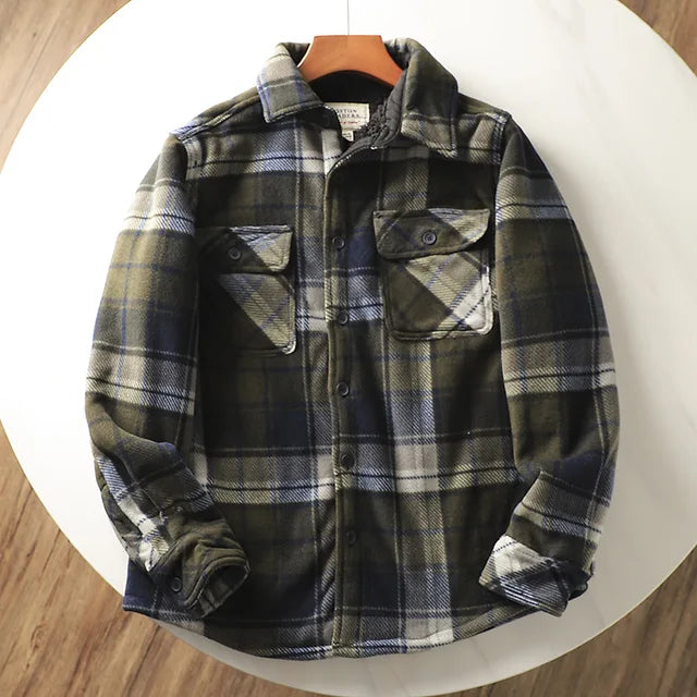 Herren fleecegefütterte Hemdjacke – Mauro