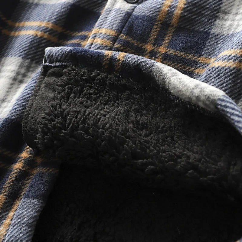 Herren fleecegefütterte Hemdjacke – Mauro