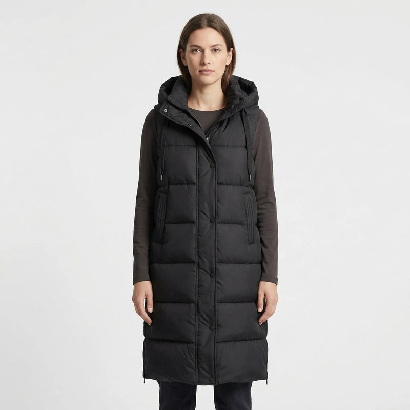 Midi-Length Insulated Body Warmer - Hazel