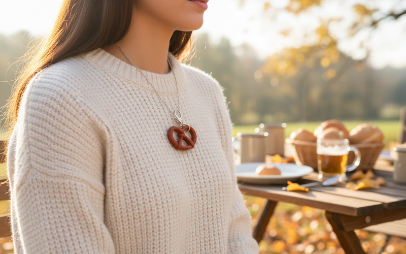 Miniatur Brezel Charm - DirndlAccessory