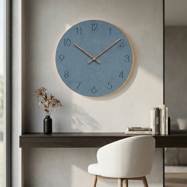 Minimalistische Runde Wanduhr - Nordellia