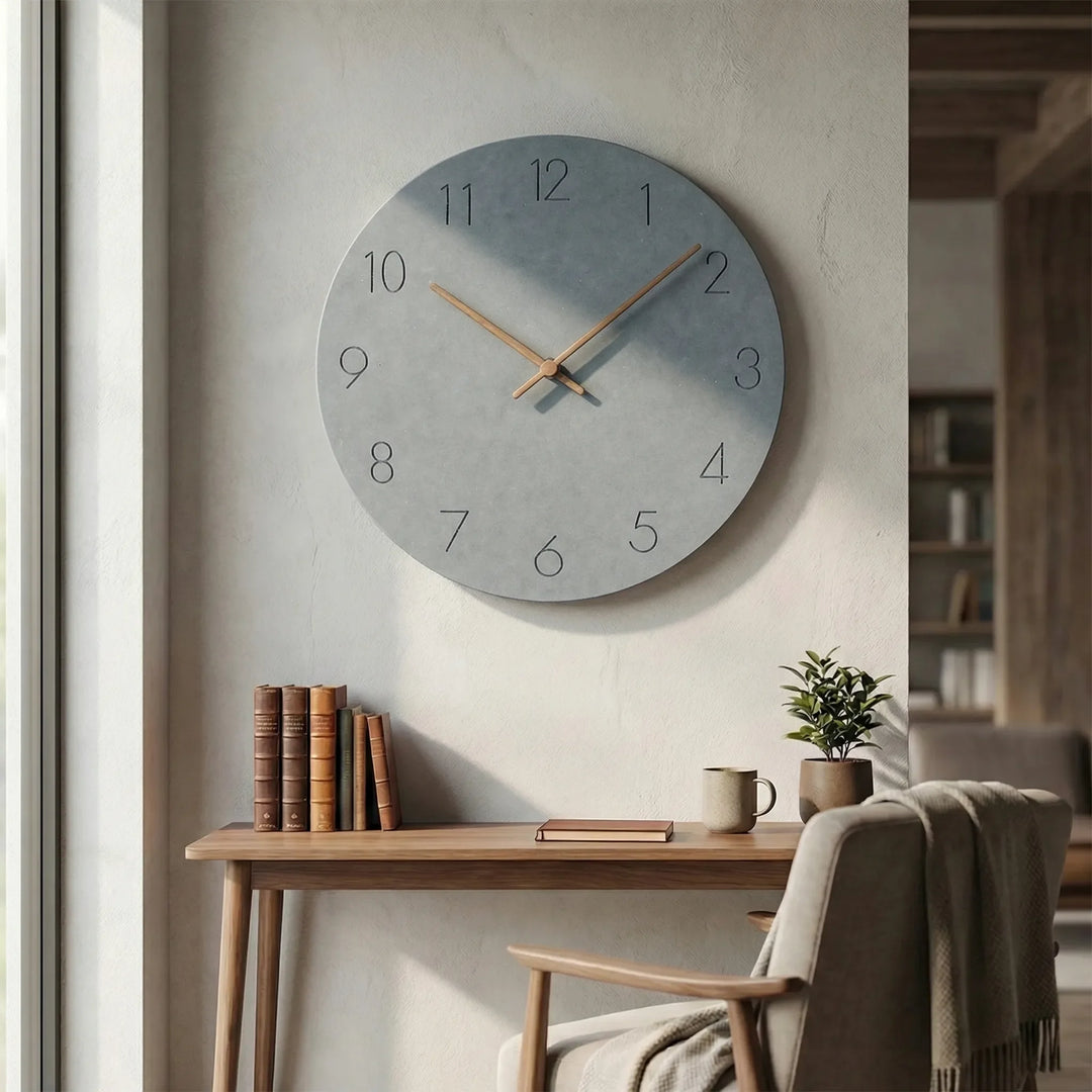 Minimalistische Runde Wanduhr - Nordellia