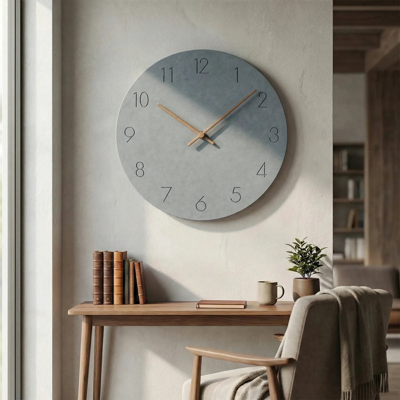 Minimalistische Runde Wanduhr - Nordellia