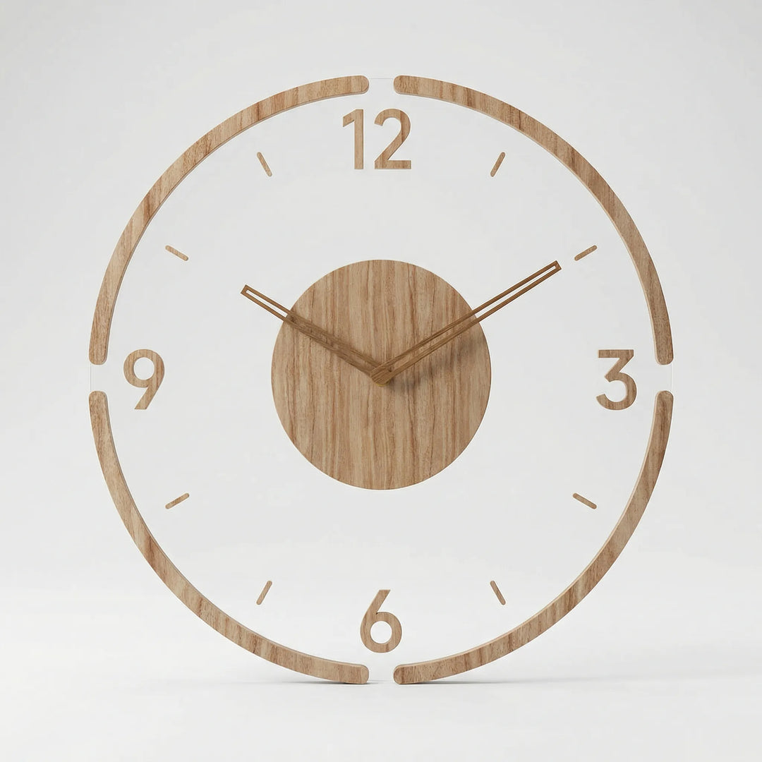 Minimalistische Runde Wanduhr - Nordrill