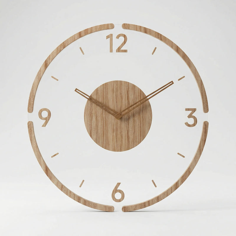 Minimalistische Runde Wanduhr - Nordrill