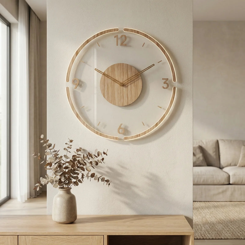 Minimalistische Runde Wanduhr - Nordrill