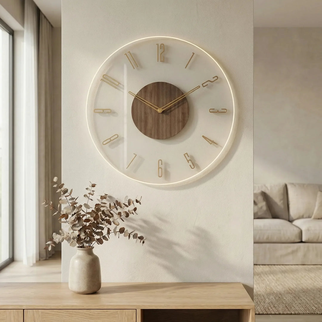 Minimalistische Runde Wanduhr - Nordrill