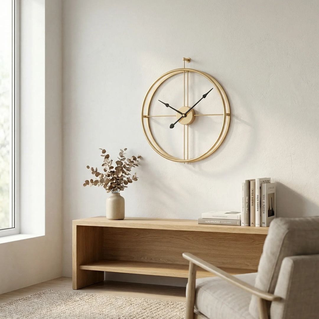 Minimalistische Runde Wanduhr - Skandara