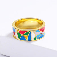 Minimalistischer Zirkonaring - EnamelJewelry