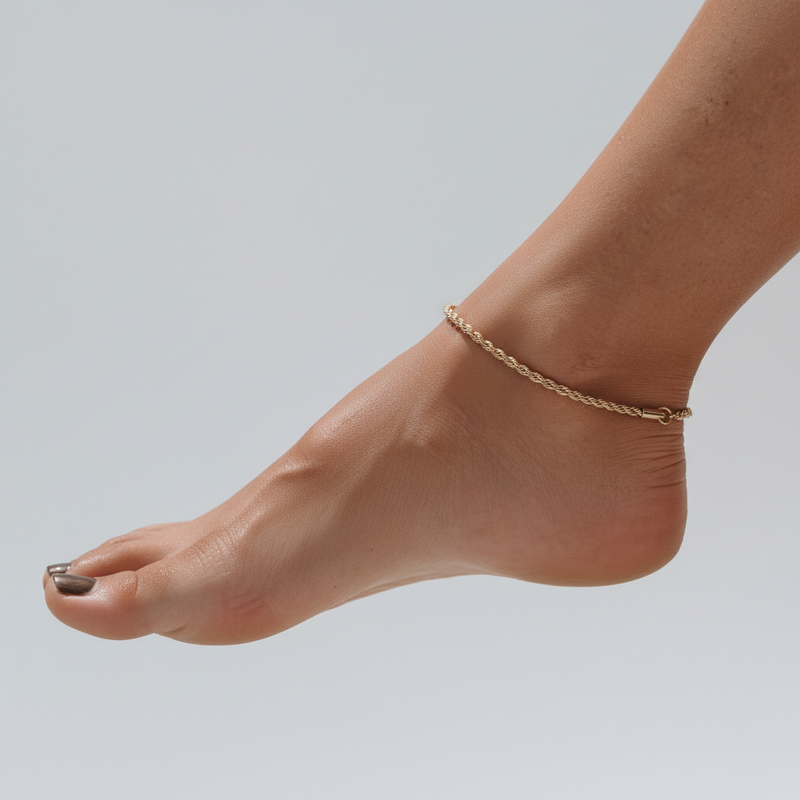 Minimalistisches Fußkettchen - JewelryBreeze