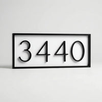 Modern Zwart Huisnummerbord - Zifrova