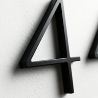 Modern Zwart Huisnummerbord - Zifrova