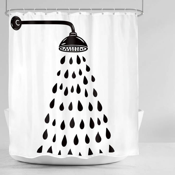 Moderne Baddekoration Polyestervorhang - Showerlyn