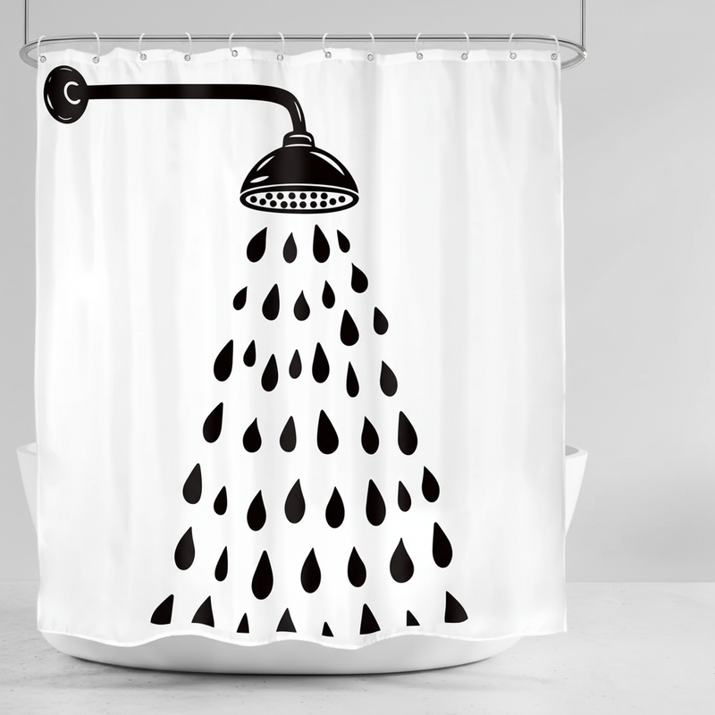 Moderne Baddekoration Polyestervorhang - Showerlyn