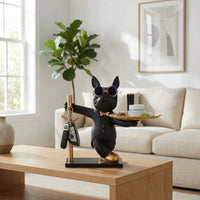 Moderne Bulldogfiguur Met Dienblad - Pawlux