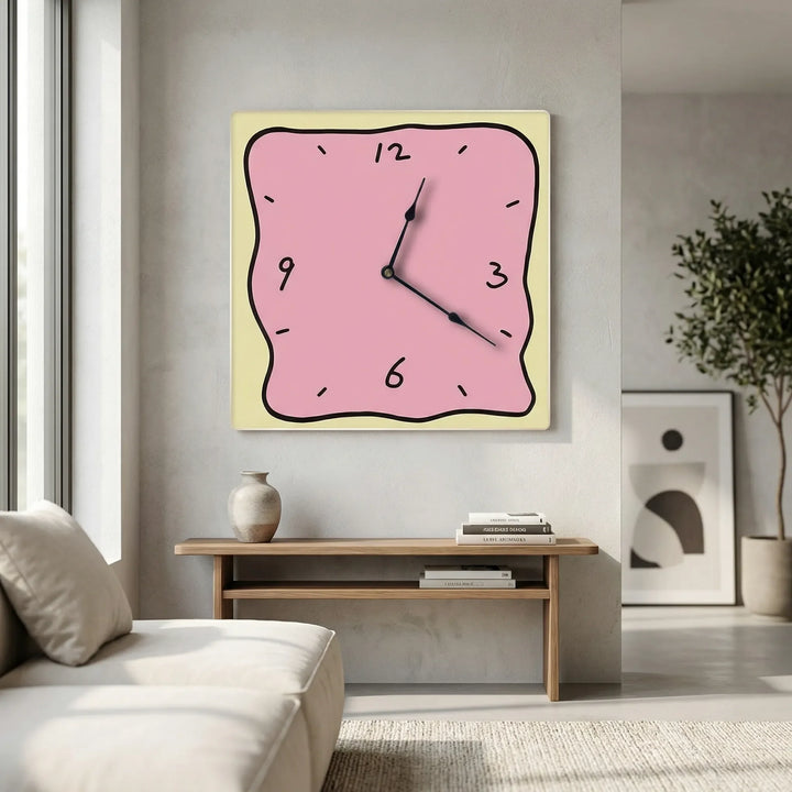 Moderne Quadratische Wanduhr - TimeLuma