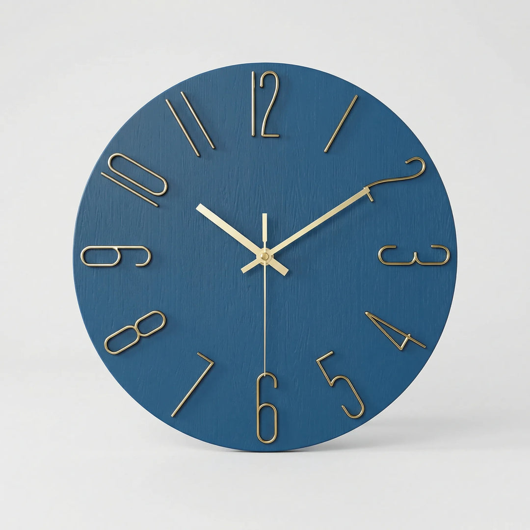 Moderne Runde Wanduhr - LuminoraClock