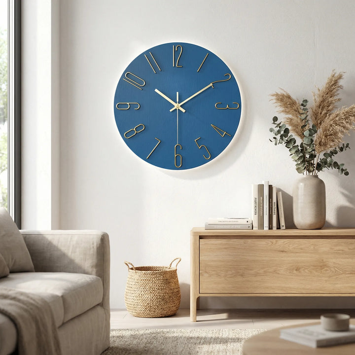 Moderne Runde Wanduhr - LuminoraClock