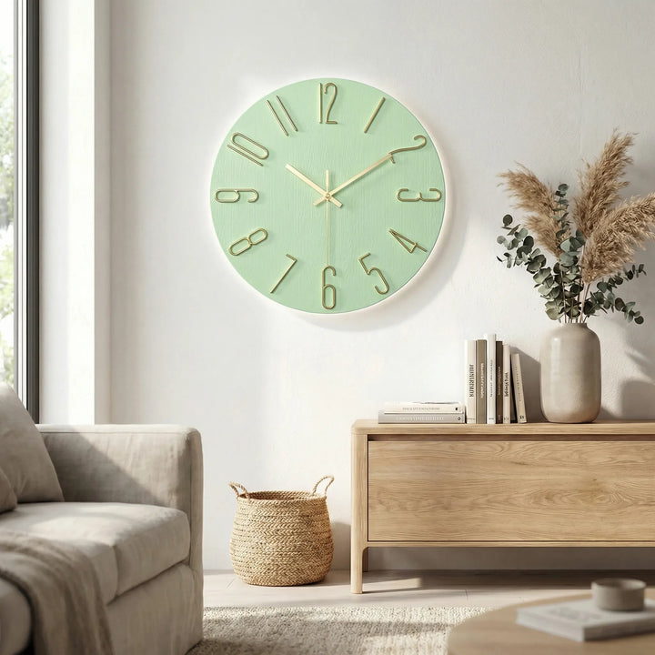 Moderne Runde Wanduhr - LuminoraClock