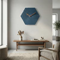 Moderne Sechseckige Wanduhr - HexaPulse
