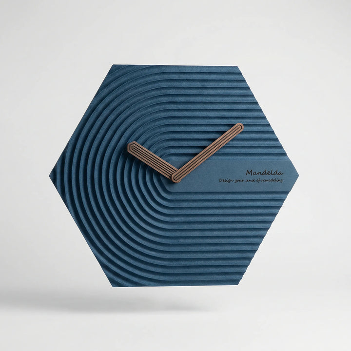 Moderne Sechseckige Wanduhr - HexaPulse