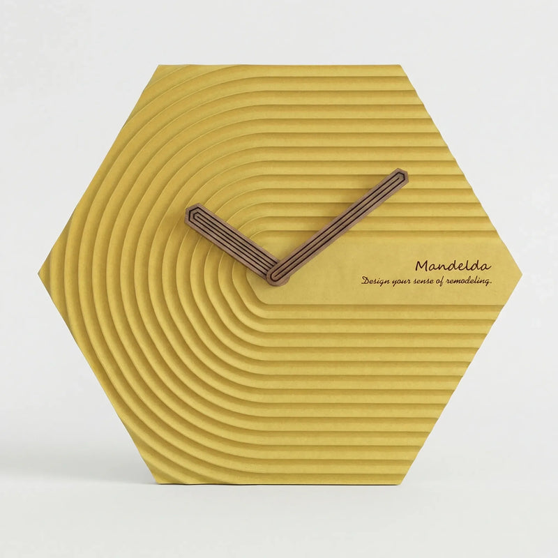 Moderne Sechseckige Wanduhr - HexaPulse