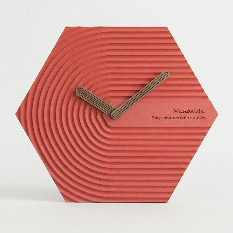 Moderne Sechseckige Wanduhr - HexaPulse