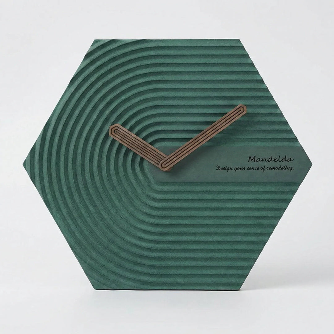 Moderne Sechseckige Wanduhr - HexaPulse