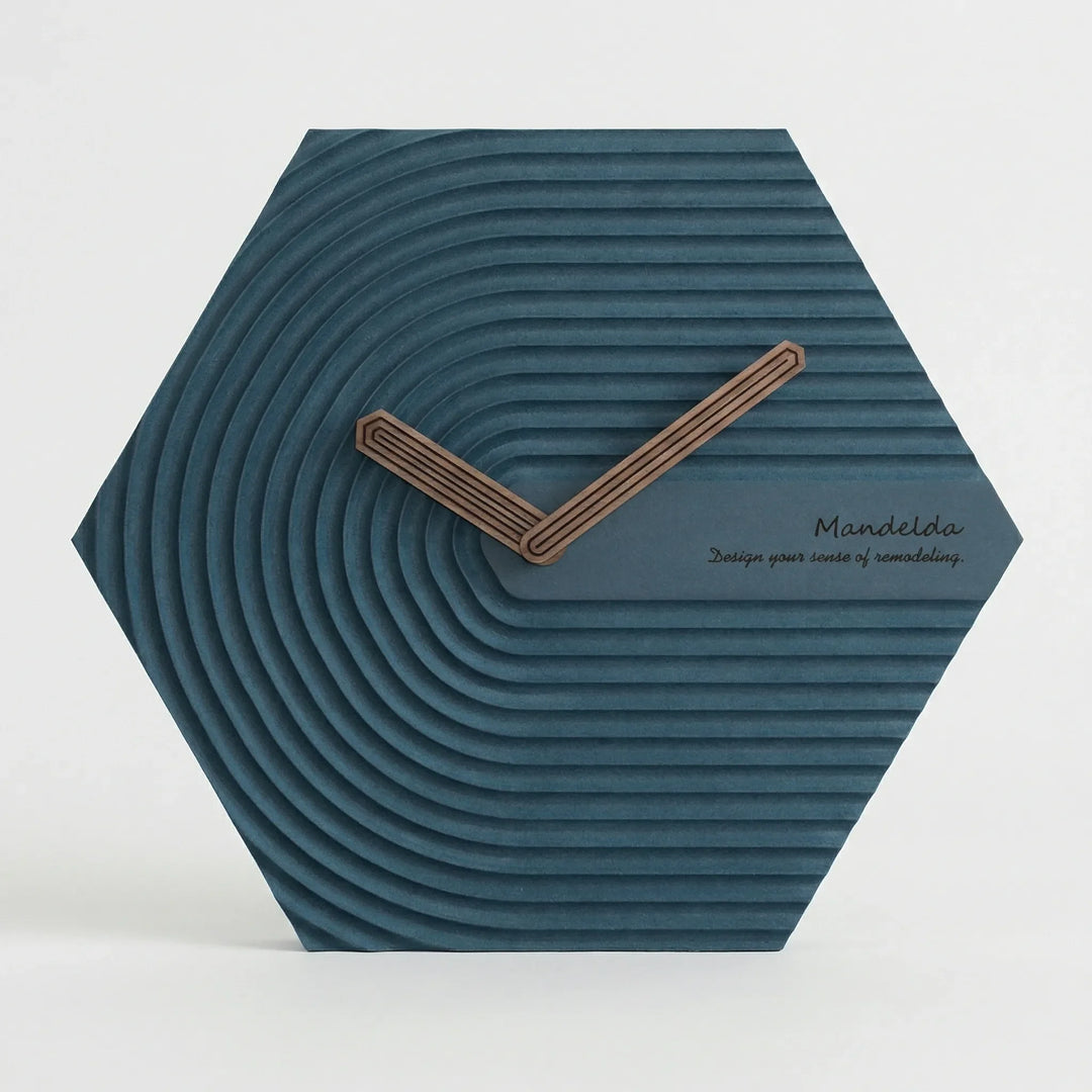 Moderne Sechseckige Wanduhr - HexaPulse