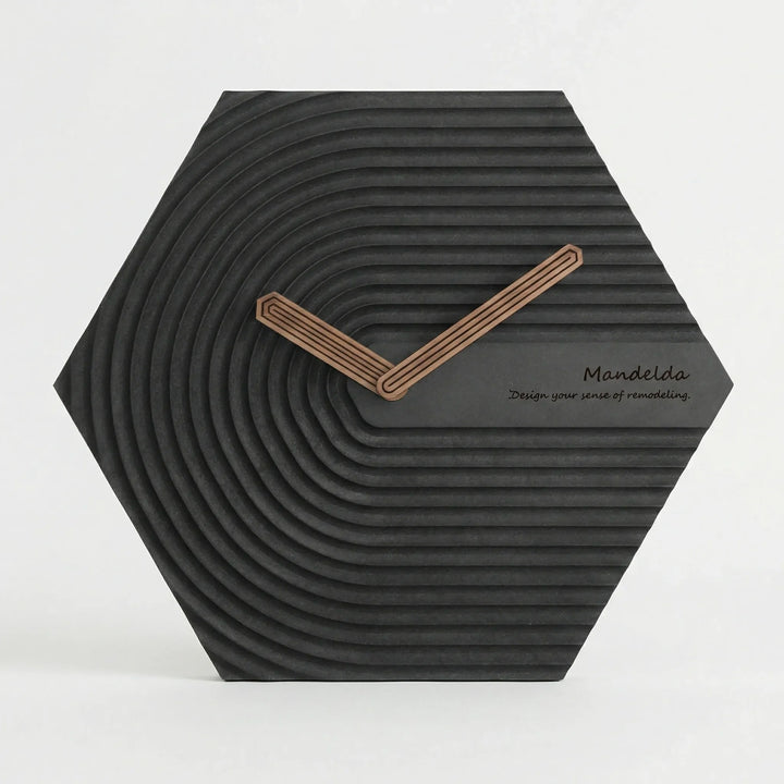 Moderne Sechseckige Wanduhr - HexaPulse
