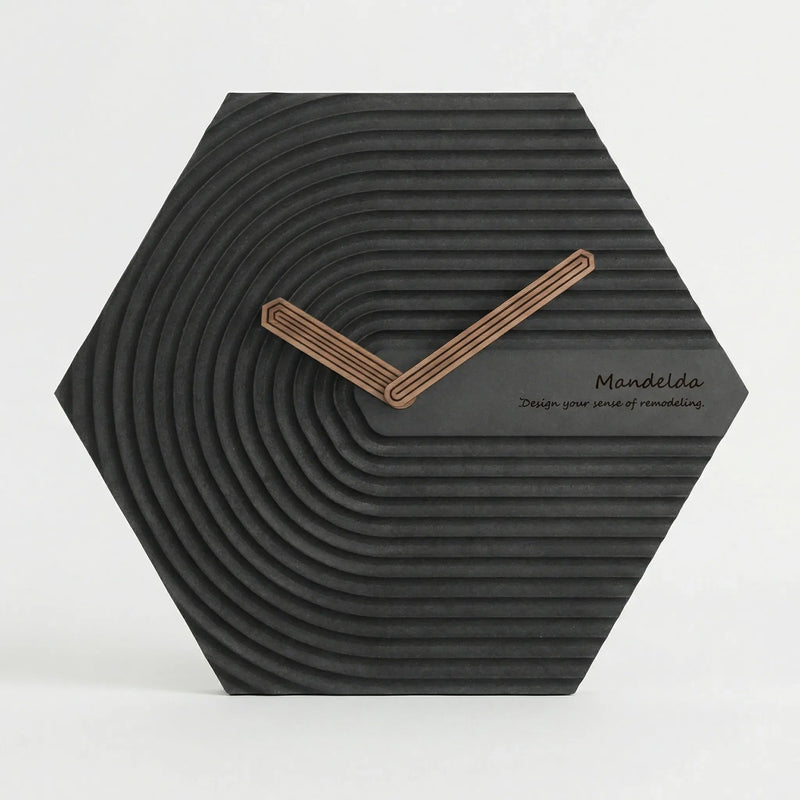 Moderne Sechseckige Wanduhr - HexaPulse