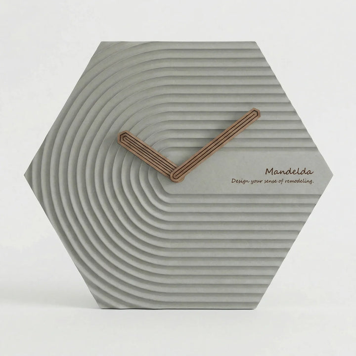 Moderne Sechseckige Wanduhr - HexaPulse