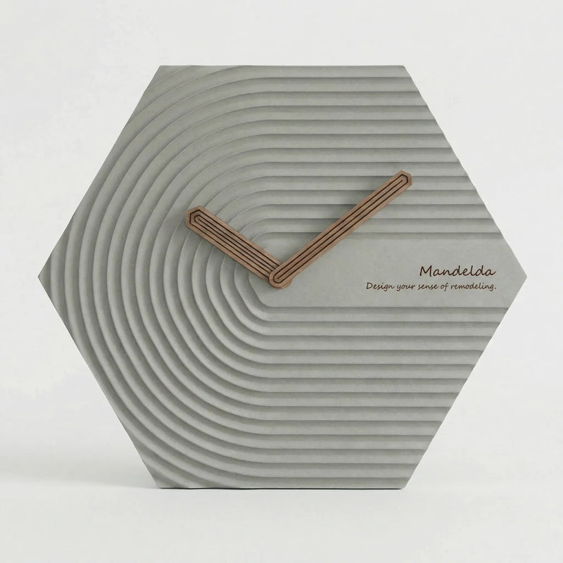 Moderne Sechseckige Wanduhr - HexaPulse