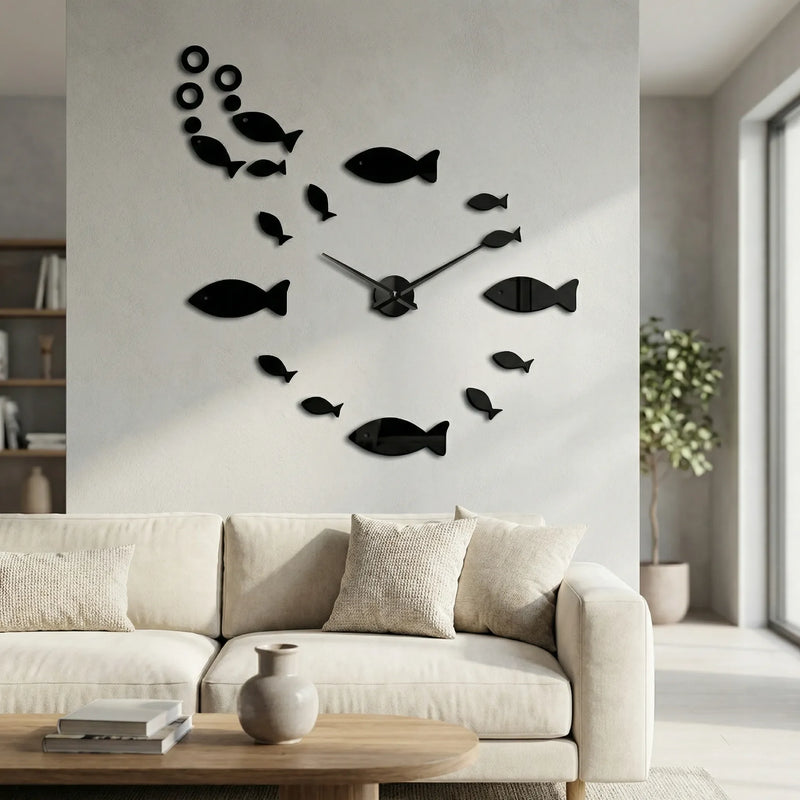 Moderne Spiegel-Wanduhr - Miraflow