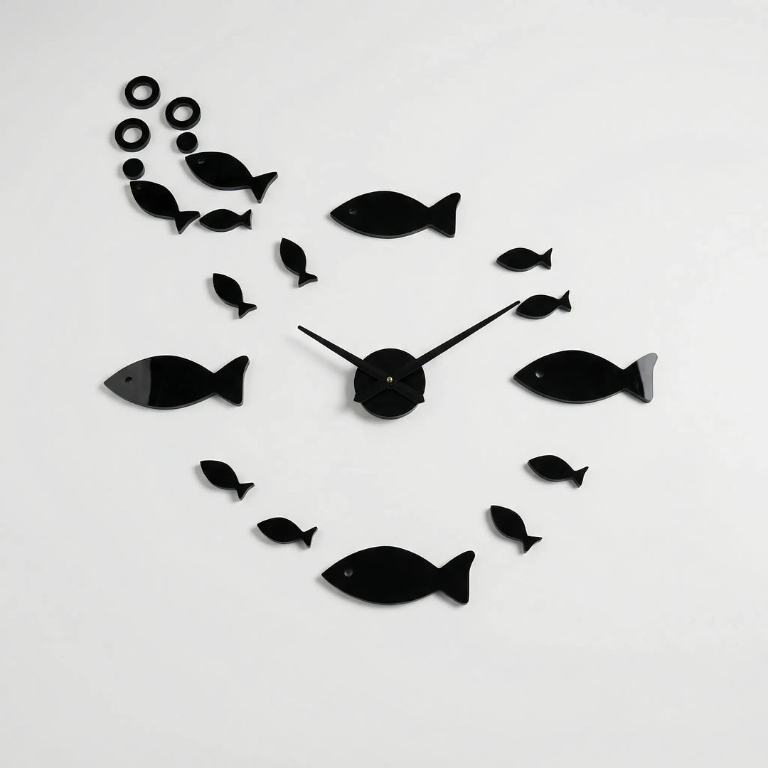 Moderne Spiegel-Wanduhr - Miraflow