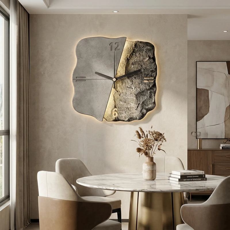 Moderne Wanduhr Mit 3D-Relief - Sandrelle