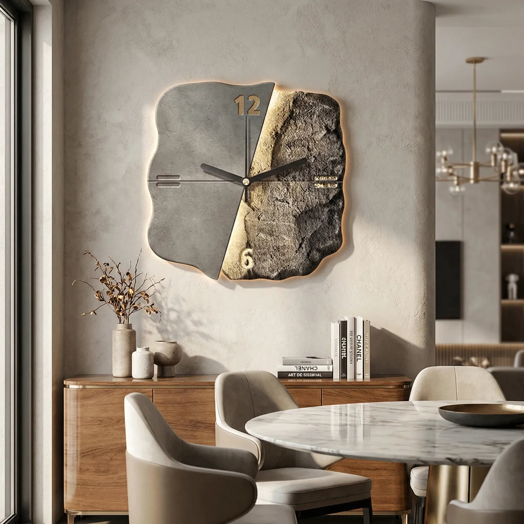 Moderne Wanduhr Mit 3D-Relief - Sandrelle