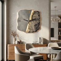 Moderne Wanduhr Mit 3D-Relief - Sandrelle