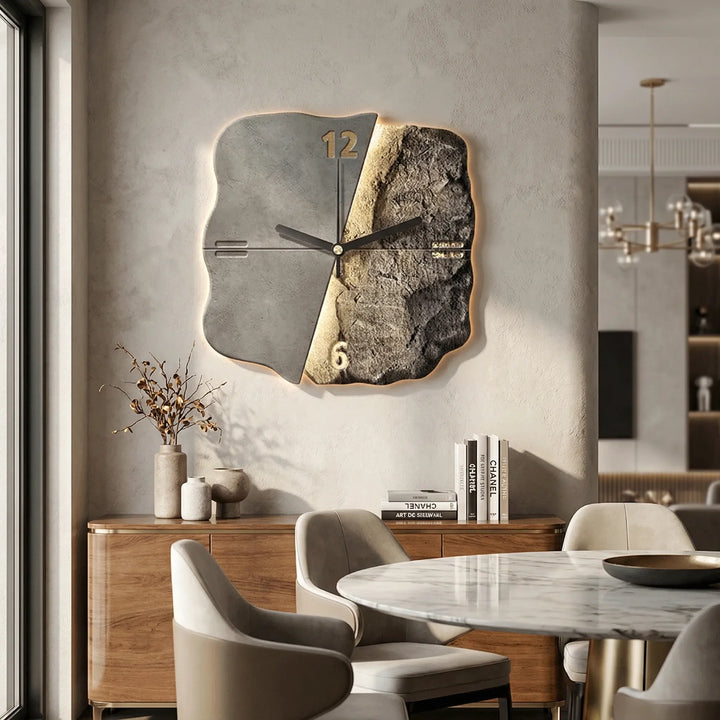 Moderne Wanduhr Mit 3D-Relief - Sandrelle