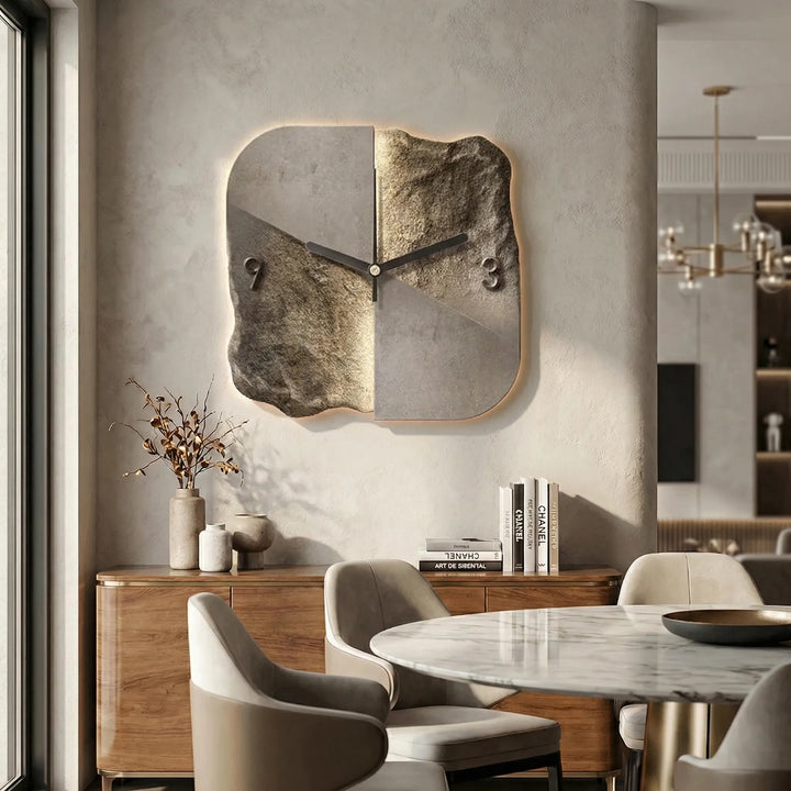 Moderne Wanduhr Mit 3D-Relief - Sandrelle