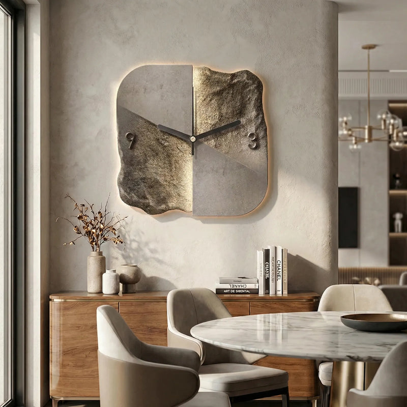 Moderne Wanduhr Mit 3D-Relief - Sandrelle