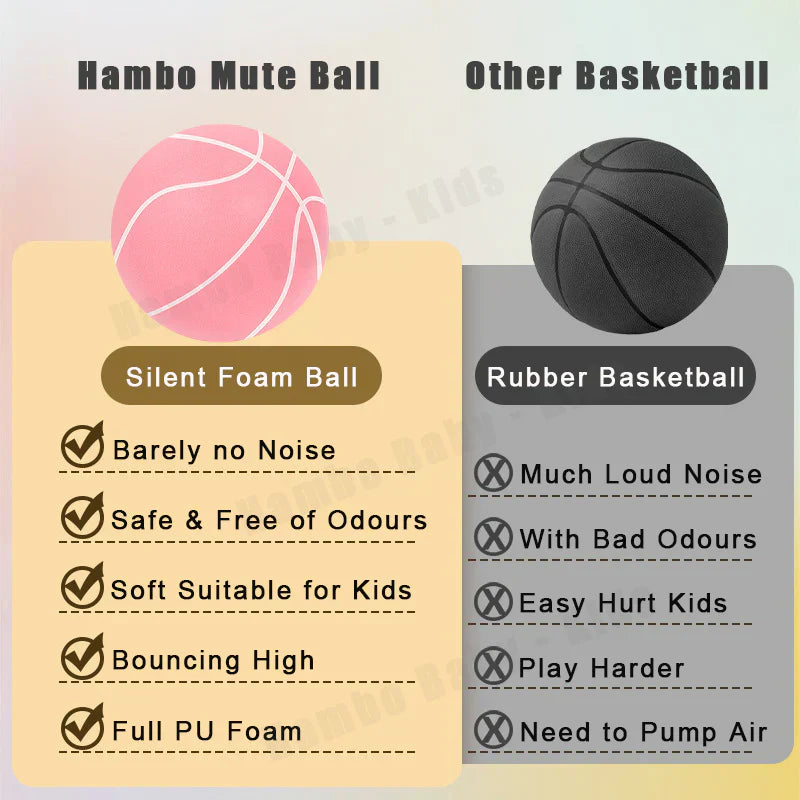 Geräuschloser Basketball für Lautlose Trainingseinheiten & Spaß – SilentBounce