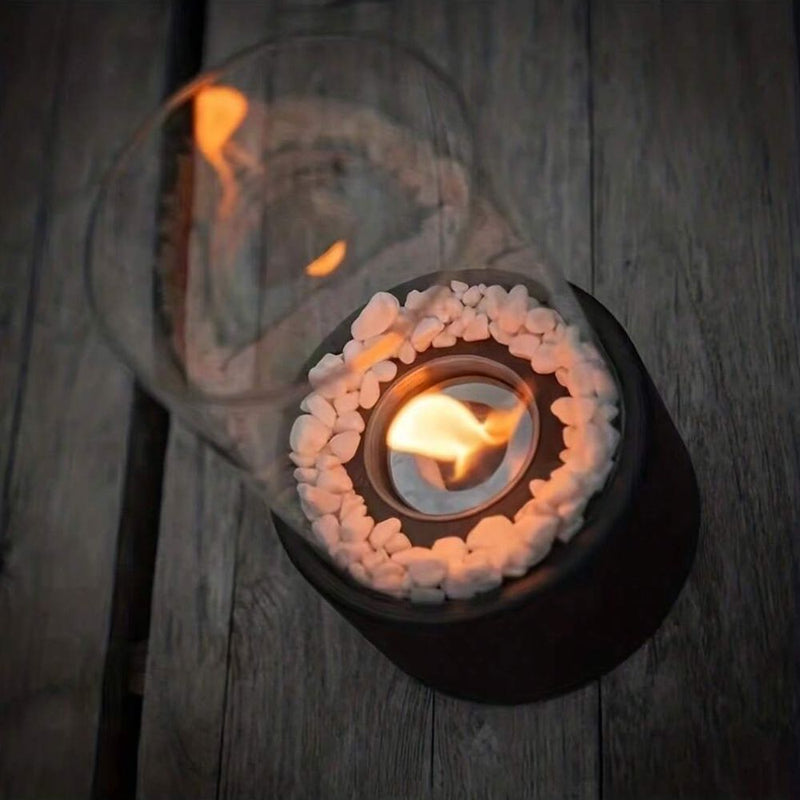 Klassische Öllampe mit offener Flamme - Lumora