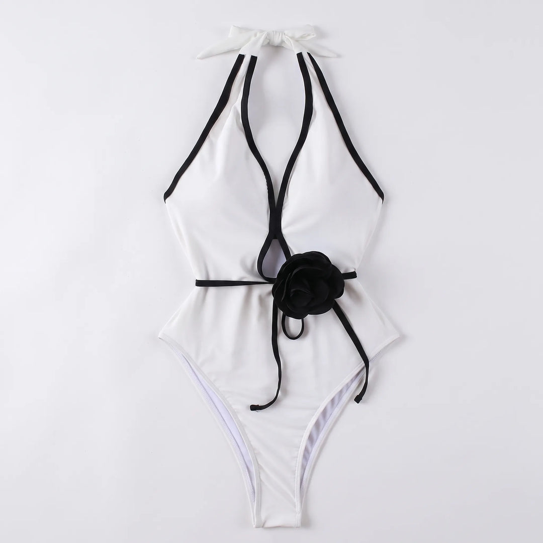 Neckholder-Badeanzug - Florisia