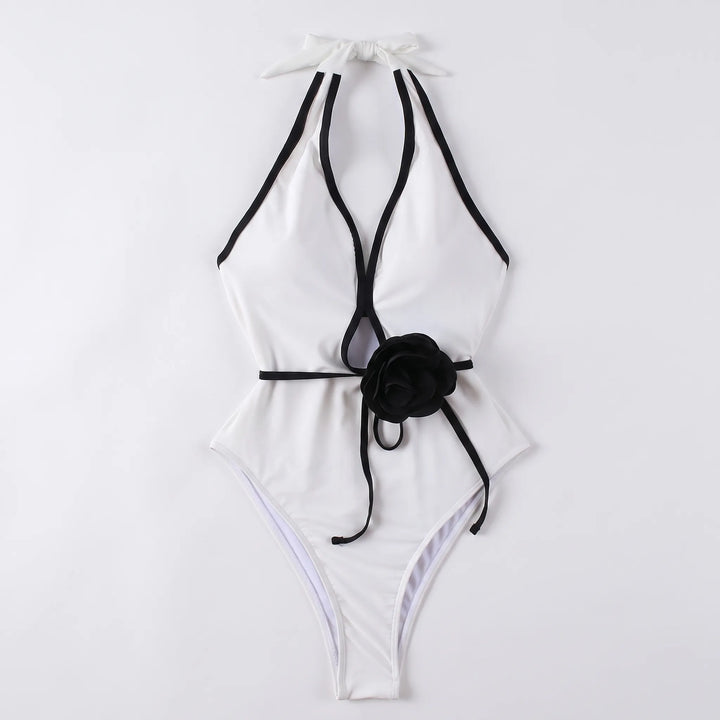 Neckholder-Badeanzug - Florisia