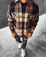Unisex Oversized Hemd kariert mit langen Ärmeln & modernem Design – Elvano