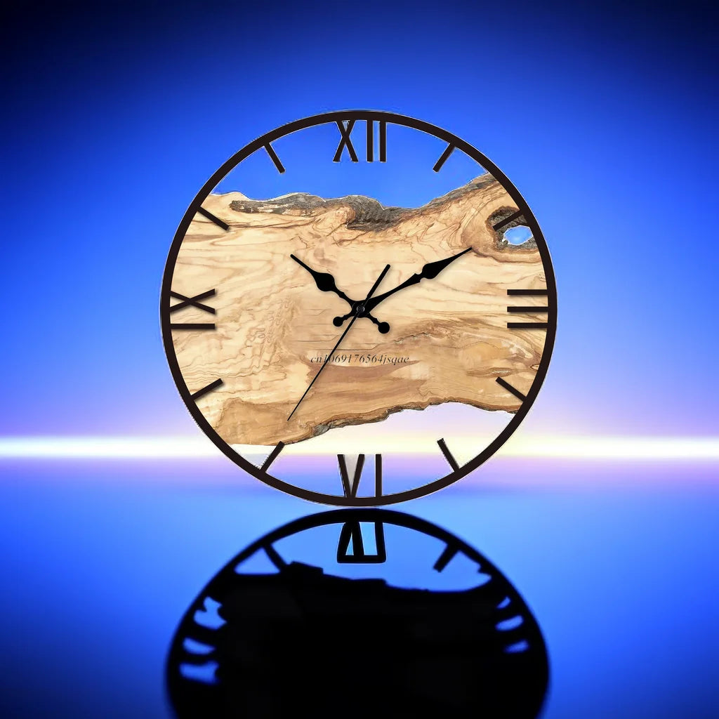 Transparente Wanduhr – Glimmor
