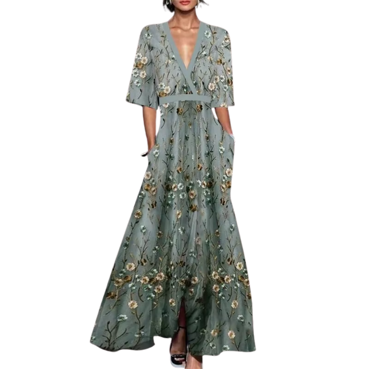 Sommerkleid - Lola | Luxuriöses Kleid mit Taillenband