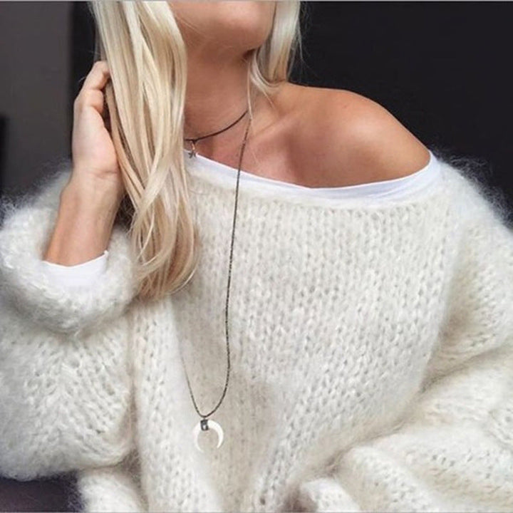 Oversized Häkel-Damenpullover – Freja