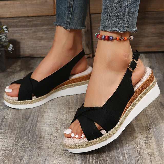 Robuste Damen Keilsandaletten – Romy